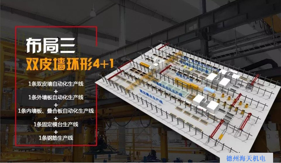 PC構(gòu)件生產(chǎn)線如何布局？海天帶您全方位解讀6種典型布局